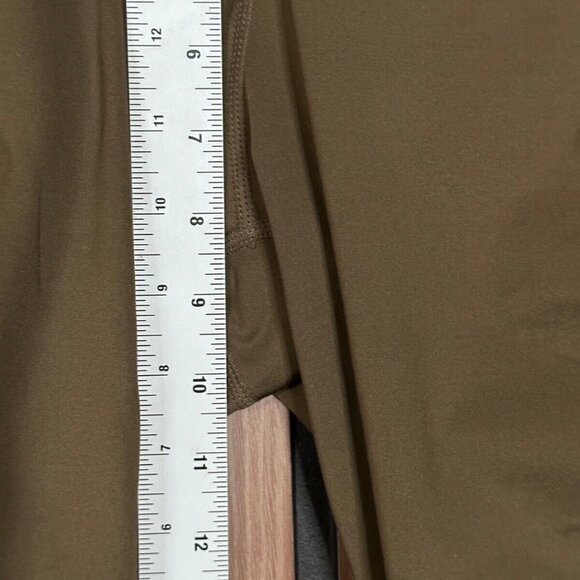 Ivy Park Leggings Small Womens Green Ankle Compression Side Logo Stripe Pull On - Picture 4 of 10